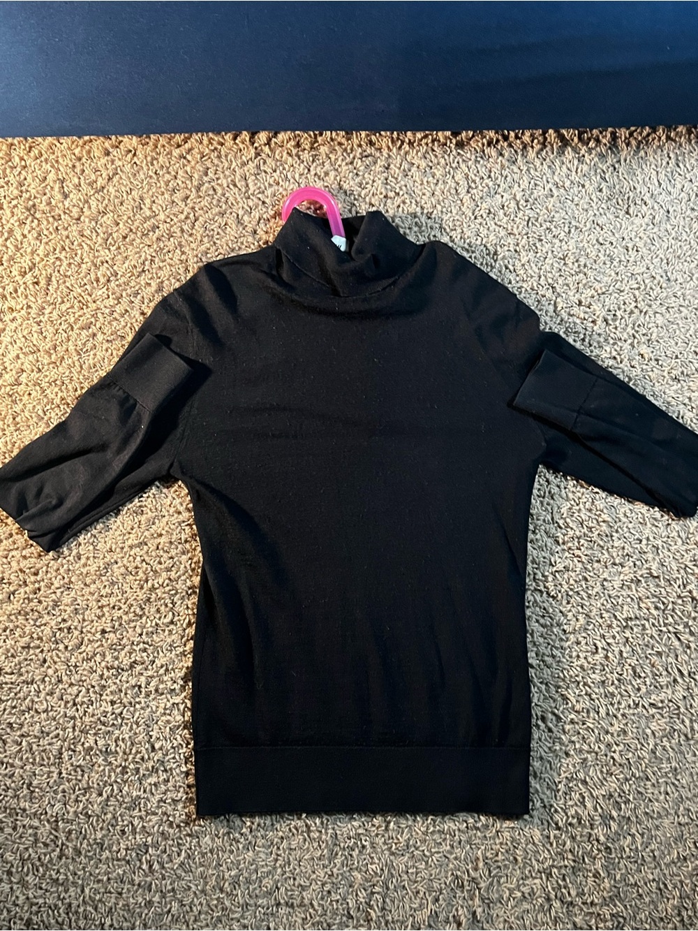 H&M Black Short-Sleeve Turtleneck Sweater